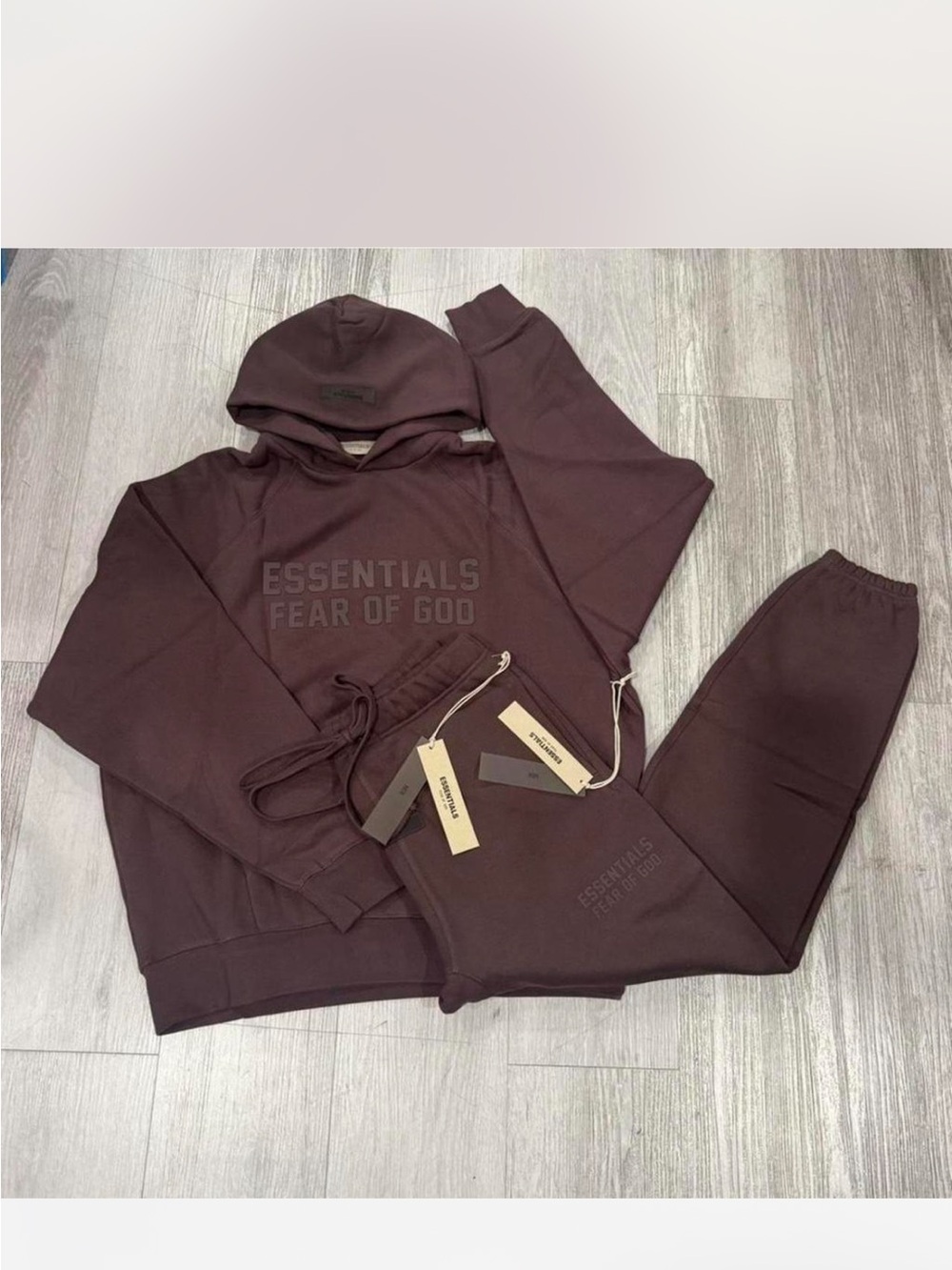 Unisex essentials Hoodie & Sweatpants Set - plum